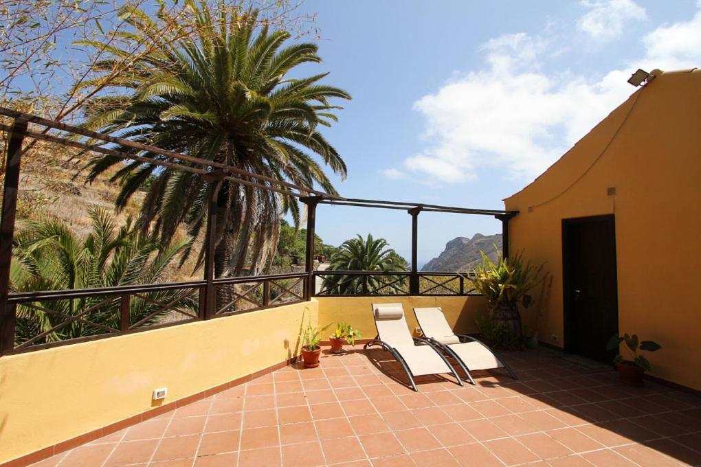 Casa Rural Los Aromos - Wunderschönes Landhaus mit Meerblick Hermigua Exterior foto